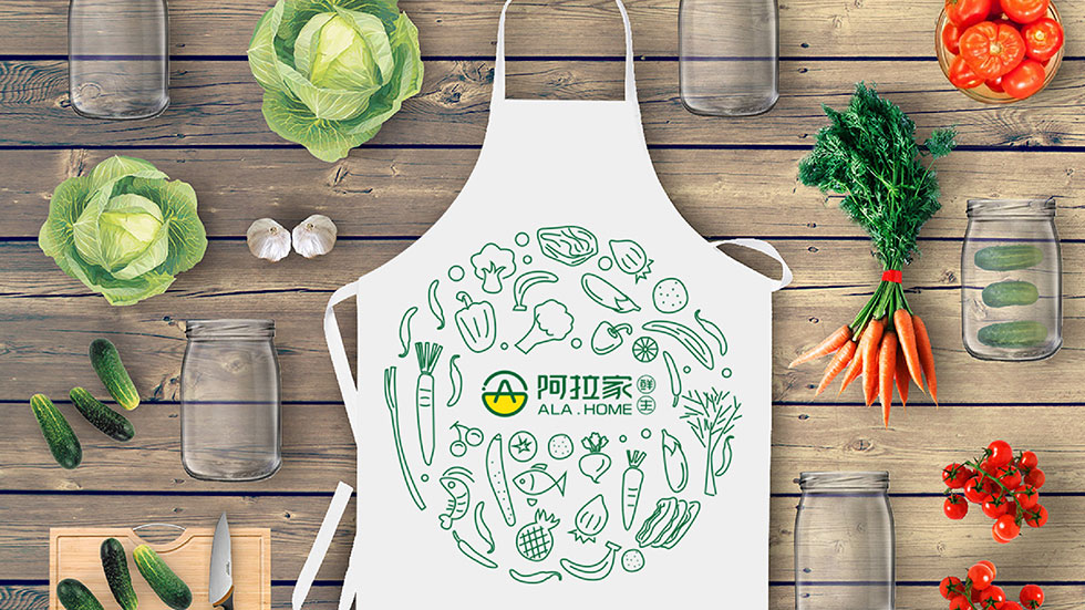 阿拉家鮮生VI設計